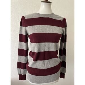 Rebecca Minkoff Sweater Pullover Striped Wool Cashmere Stretch Knit